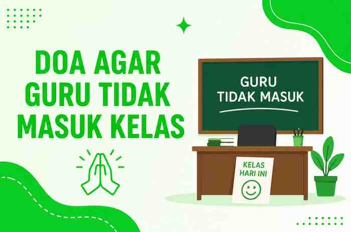 99+ Doa Agar Guru Tidak Masuk Kelas