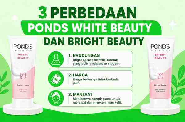 3 Perbedaan Ponds White Beauty dan Bright Beauty