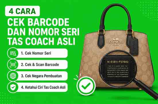 4 Cara Cek Barcode dan Nomor Seri Tas Coach Asli