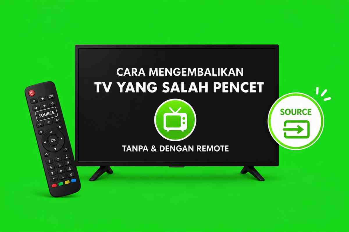 Cara Mengembalikan TV Yang Salah Pencet Tanpa Remote